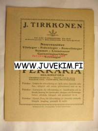 Svenska Teatern Program 1921-22 nr 15 -käsiohjelma