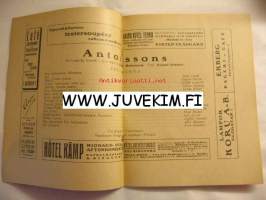 Svenska Teatern Program 1921-22 nr 15 -käsiohjelma