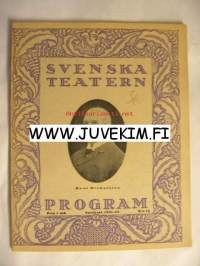 Svenska Teatern Program 1921-22 nr 14 -käsiohjelma