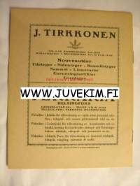 Svenska Teatern Program 1921-22 nr 14 -käsiohjelma