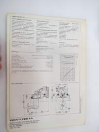 Volvo Penta MD 5A / 110Smeridieselmoottori-myyntiesite / sales brochure