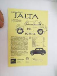 Jalta ZAZ-965 AE -myyntiesite - brochure