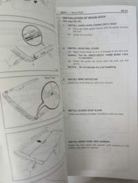 Toyota 4Runner Repair Manual for Chassis &amp; Body AYN13 / RN125. 13 / VZN130 / LN13 series Aug., 1989 -korjauskäsikirja