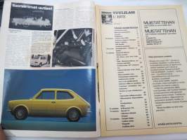 Tuulilasi 1972 nr 1, sis. mm. seur. artikkelit / kuvat / mainokset; Toyota Crown 2000 - paljon painavaa rautaa, Talviloma - hanget ja hiihtokeskukset, Uudistuva