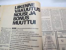 Tuulilasi 1972 nr 1, sis. mm. seur. artikkelit / kuvat / mainokset; Toyota Crown 2000 - paljon painavaa rautaa, Talviloma - hanget ja hiihtokeskukset, Uudistuva