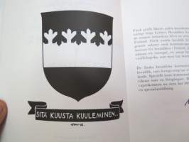 Finsk heraldik i nutiden -näyttelykirja -heraldry exhibition book with articles