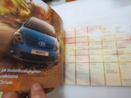 Toyota Auris 2010 -myyntiesite / sales brochure