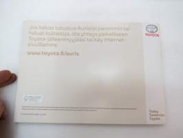 Toyota Auris 2010 -myyntiesite / sales brochure