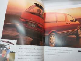 Toyota Previa 1995 -myyntiesite / sales brochure