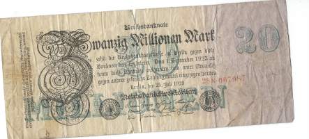 Saksa 20 000 000 markkaa 1923 seteli