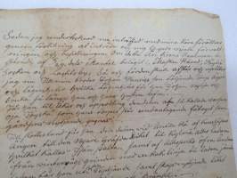 &quot;År 1857 den 2. juni förrattats af undertecknad klockare bouppteckning och wärdering öfwer qvarlåtenskapet efter aflidne torpare hustru Johanna Johansdotter