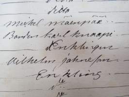 &quot;År 1857 den 2. juni förrattats af undertecknad klockare bouppteckning och wärdering öfwer qvarlåtenskapet efter aflidne torpare hustru Johanna Johansdotter