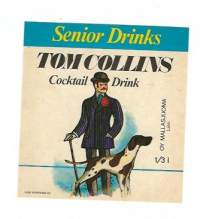 Tom Collins Senior Drinks -   juomaetiketti