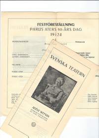 Svenska Teatern 1924 käsiohjelma