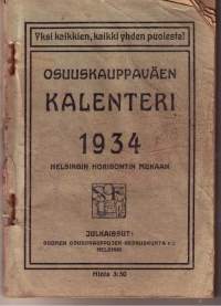 Osuukauppaväen kalenteri 1934