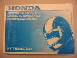 Honda  VT750C owner´s manual käyttöohjekirja