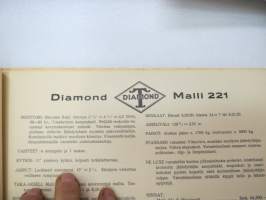 Diamond T 1936 alustamallit -myyntiesite / sales brochure