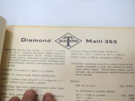 Diamond T 1936 alustamallit -myyntiesite / sales brochure