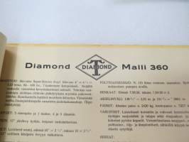Diamond T 1936 alustamallit -myyntiesite / sales brochure