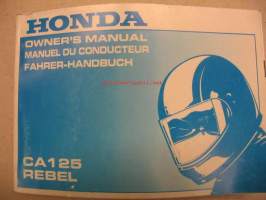 Honda CA125 REBEL owner´s manual käyttöohjekirja