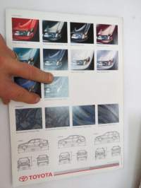 Toyota Carina E 1996 tekniset tiedot -myyntiesite / sales brochure