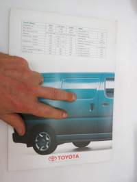 Toyota Hiace -myyntiesite / sales brochure
