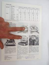 Winha 32, 34, 52, 54 moottorikelkka 1972 -myyntiesite / sales brochure - snowmobile
