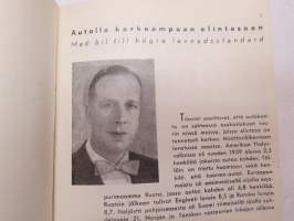 Autokäsikirja - Bilhandboken 1960 - Autolla korkeampaan elintasoon - Med bil till högre levnadsstandard -kuvasto ja tekniset tiedot Suomeen tuotavissa /