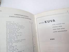 Autokäsikirja - Bilhandboken 1960 - Autolla korkeampaan elintasoon - Med bil till högre levnadsstandard -kuvasto ja tekniset tiedot Suomeen tuotavissa /