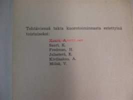 Turun NMKY:n mieskuoron jäsenluettelo 1952 