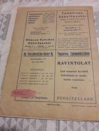 Nuoren kansan joulu 1929 Mukavia tarinoita niin  aikuisten  kuin  lastenkin  maailmasta. Paljon   tamperelaisten liikkeiden  mainoksia.