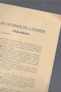 Suomen Sokeri Oy Eläke- ja Avustusrahaston Ohjesääntö 1924