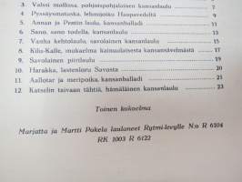 Marjatta ja Martti Pokelan Lauluja 2 -nuotit / notes