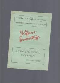 Kioffens Bowlarträff  -  mainoslehtinen 1945 8 sivua mainoksia