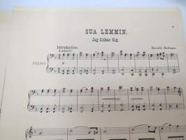 Sua lemmin / Jag älskar dig -nuotit / notes