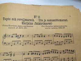 Suomen armeijan marsseja nr 11 -nuotit / notes, Finnish Army marches nr 11 march