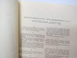 Asunto-osakeyhtiö Nervanderinkatu 9, Helsinki 1 000 mk 1924, sarja C -osakekirja -share certificate