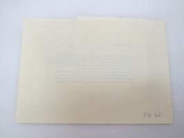 Osakeyhtiö Motti, Helsinki 1941, 1 000 mk, Herra Oskari Kauppi, osakekirja nr 199 (Piirtänyt Erkki Tanttu) -share certificate