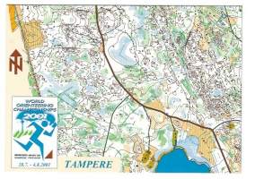Tampere World Orienteering Championship 2001 - postikortti