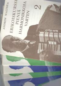 Erikoiskurssi pieniä harmonikkoja varten 2,3,5,7,9 ja 15 yht 6 vihkoa / Andrew Walter