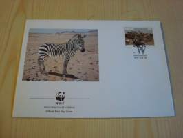 Seepra, WWF, Namibia, 1991, ensipäiväkuori, FDC. Hieno esim. lahjaksi. Katso myös muut kohteeni mm. noin 1 500 erilaista ulkomaista ensipäiväkuorta