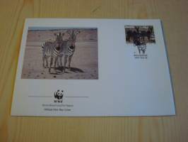 Seepra, WWF, Namibia, 1991, ensipäiväkuori, FDC. Hieno esim. lahjaksi. Katso myös muut kohteeni mm. noin 1 500 erilaista ulkomaista ensipäiväkuorta