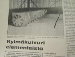 Koneviesti 1974 nr 13, sis. mm. seur. artikkelit / kuvat / mainokset; Turun kansainvälinen Farma näyttely, Maataloustraktoreiden varaosien hinnat, Kylmäkuivuri