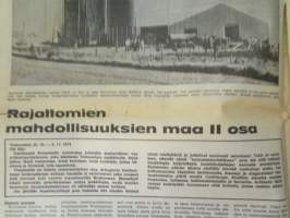 Koneviesti 1974 nr 21, sis. mm. seur. artikkelit / kuvat / mainokset; Amerikka - rajattomien mahdollisuuksien maa, Haka-maatilakavuri - monipuolistuva, Tive 4 -