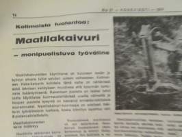 Koneviesti 1974 nr 21, sis. mm. seur. artikkelit / kuvat / mainokset; Amerikka - rajattomien mahdollisuuksien maa, Haka-maatilakavuri - monipuolistuva, Tive 4 -