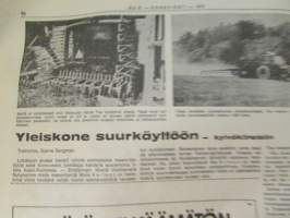 Koneviesti 1974 nr 21, sis. mm. seur. artikkelit / kuvat / mainokset; Amerikka - rajattomien mahdollisuuksien maa, Haka-maatilakavuri - monipuolistuva, Tive 4 -