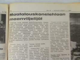 Koneviesti 1974 nr 21, sis. mm. seur. artikkelit / kuvat / mainokset; Amerikka - rajattomien mahdollisuuksien maa, Haka-maatilakavuri - monipuolistuva, Tive 4 -