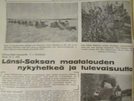 Koneviesti 1962 nr 8, sis. mm. seur. artikkelit / kuvat / mainokset; Länsi-saksan maatalouden nykyhetkeä ja tulevaisuutta, Polttomoottorien vesijäähdytys,