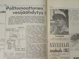 Koneviesti 1962 nr 8, sis. mm. seur. artikkelit / kuvat / mainokset; Länsi-saksan maatalouden nykyhetkeä ja tulevaisuutta, Polttomoottorien vesijäähdytys,