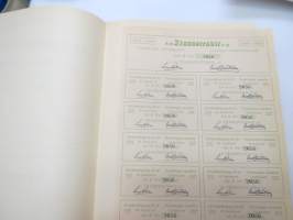 Ab Transoceanic Oy, Aktiebrev - Osakekirja, Litt. B nr 2056, Fmk 1 000 Smk, Herr William Ramsay, Åbo 31.12.1918 -osakekirja / share certificate
